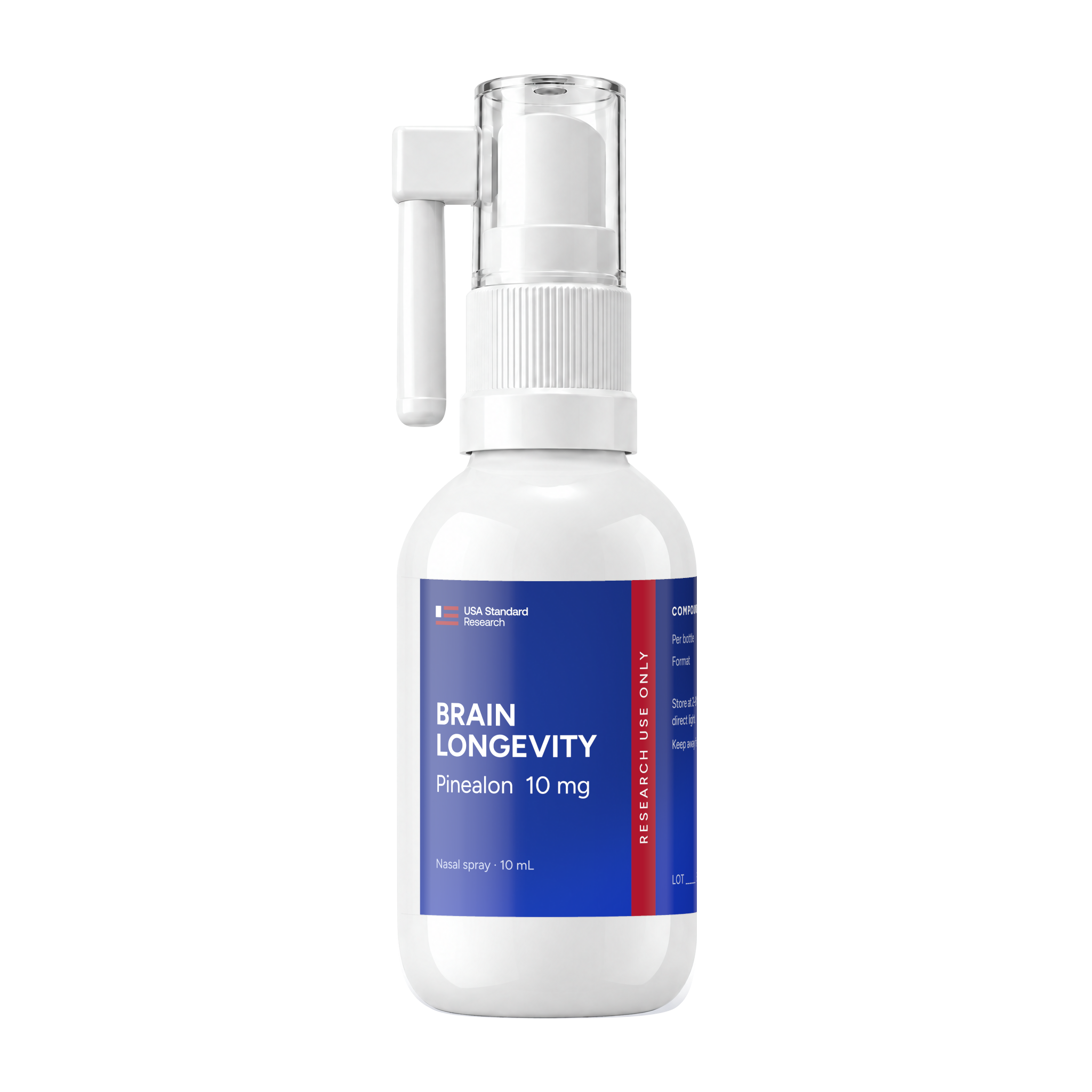 Brain Longevity nasal spray bottle