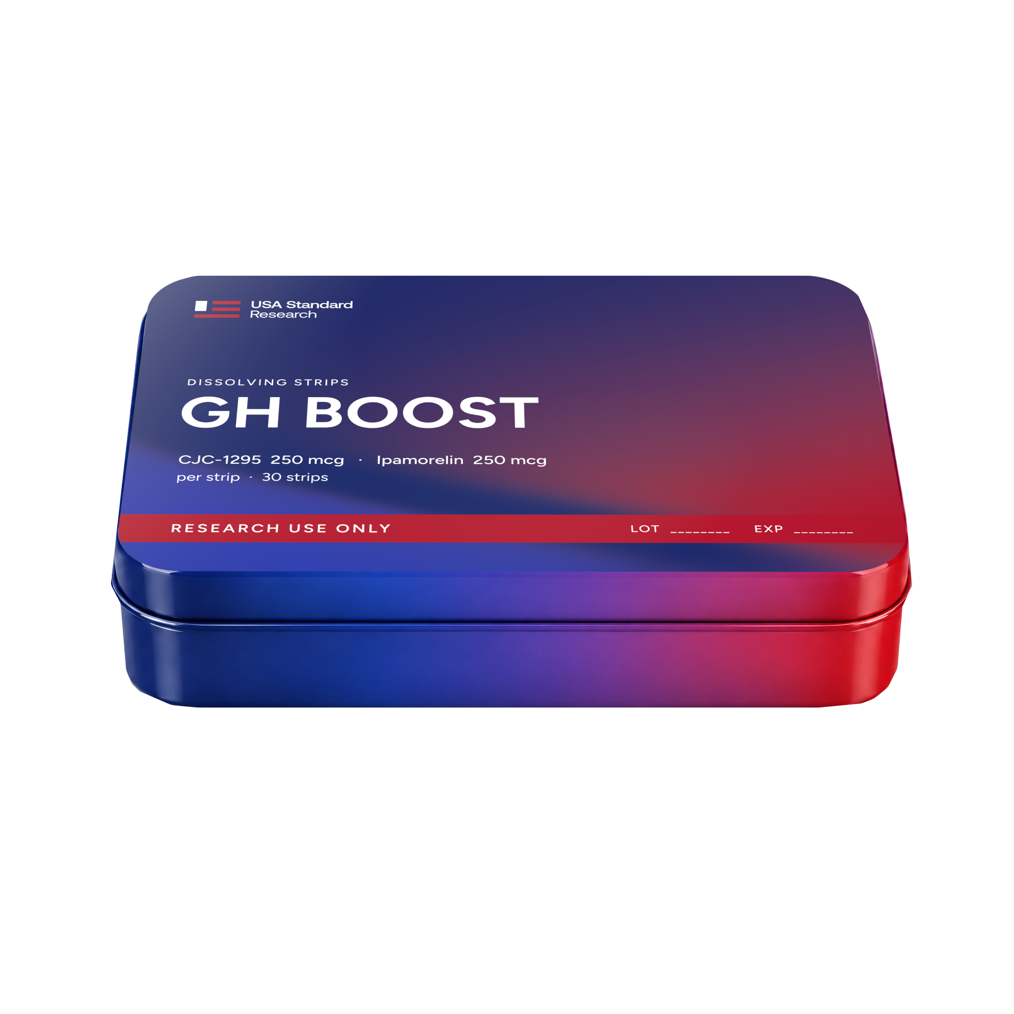 GH Boost dissolving strips, sealed tin