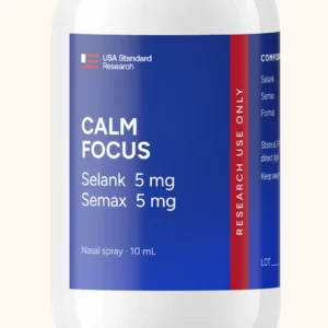 Calm Focus label, close-up