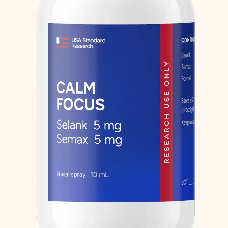 Calm Focus label, close-up