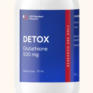 Detox label, close-up