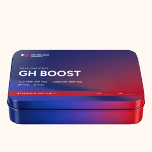 GH Boost label, close-up